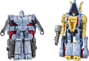 Transformers Bumblebee Cyberverse Adventures Dinobots Unite Toys Dino Combiners Slugtron 2-Pack Action Figures, Ages 6 and Up, 4.5-inch