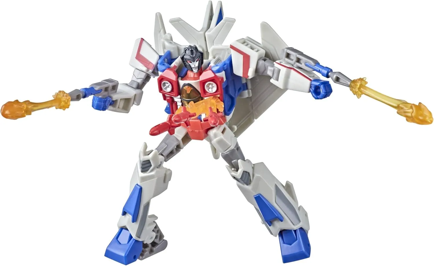 Transformers Bumblebee Cyberverse Adventures Toys Deluxe Class Starscream Action Figure, Seeker Strike Action Attack, 5-inch