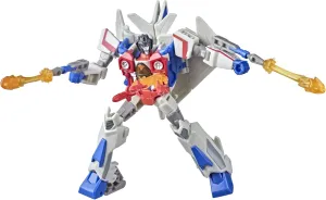 Transformers Bumblebee Cyberverse Adventures Toys Deluxe Class Starscream Action Figure, Seeker Strike Action Attack, 5-inch