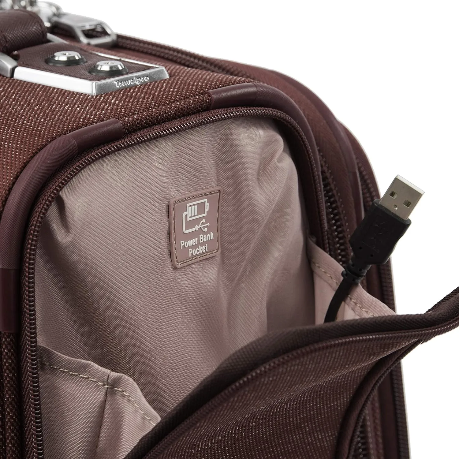 Travelpro Platinum Elite Softside Expandable Carry on Luggage, 8 Wheel Spinner Suitcase, USB Port, Men and Women, International, Bordeaux Red, Carry On 19-Inch