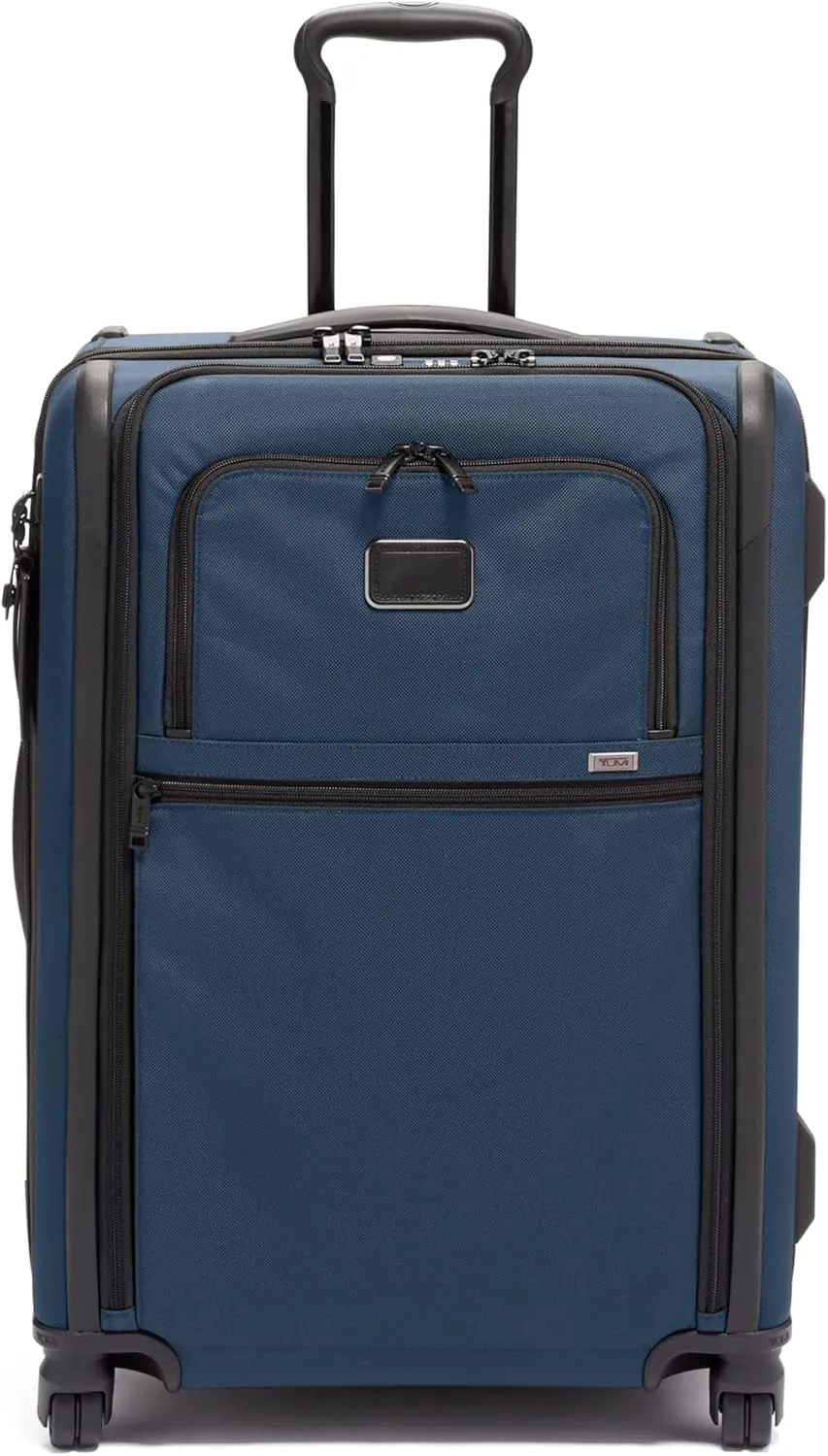 TUMI - Alpha Short Trip Expandable 4-Wheeled Packing Case - Professional Travel Luggage - TSA Lock Tracer Checked Bag - Navy