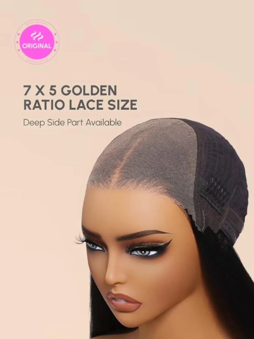 UNICE Bye Bye Knots Light Yaki Straight Glueless Wig Human Hair with Drawstring 7x5 Pre Cut HD Lace Front Wigs Pre Plucked Bleached Knots Pre Everything Put on and Go Wig Natural Hairline 16 inch