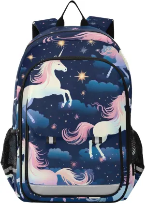 Unicorn Print Backpack for Boys Middle-School Elementary Bookbags 20325025