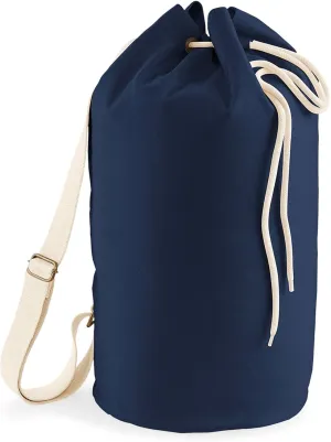 Unisex Earthaware Organic Sea Bag (W812) - Shoulder Duffle Handbag - French Navy