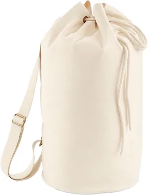 Unisex Earthaware Organic Sea Bag (W812) - Shoulder Duffle Handbag - Natural
