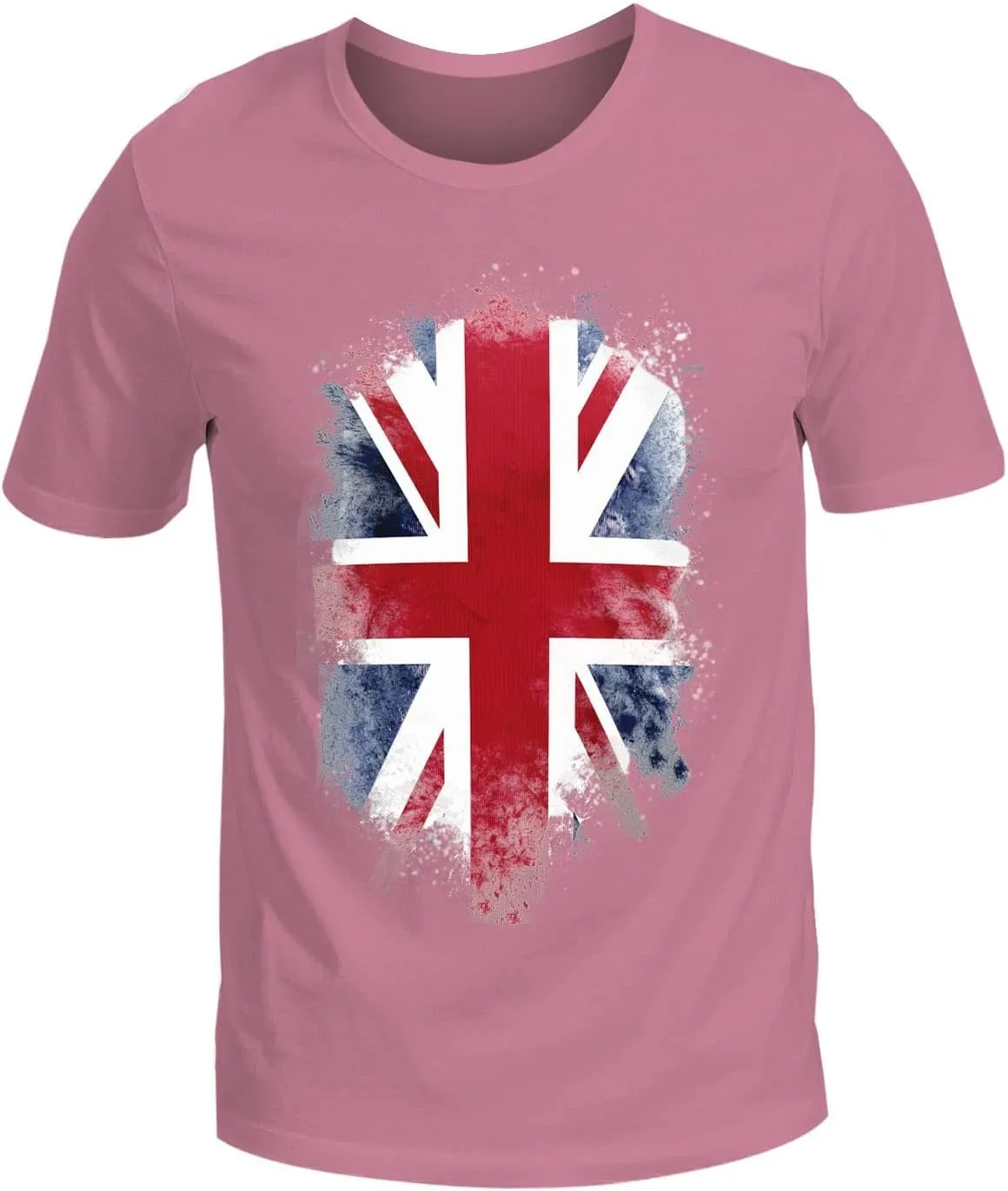 Unisex Union Jack British Flag T-Shirt Casual Summer Crewneck Short Sleeve St Georges Day T Shirts Basic Cotton Tshirts