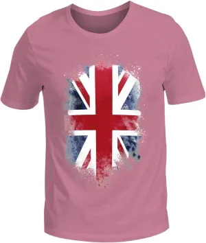 Unisex Union Jack British Flag T-Shirt Casual Summer Crewneck Short Sleeve St Georges Day T Shirts Basic Cotton Tshirts