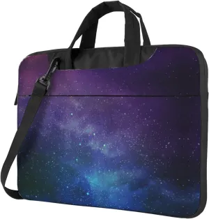Universe with Stars Galaxy Interstellar Print Laptop Bag - Stylish Messenger Bag and Laptop Case for Men and WomenShoulder Strap