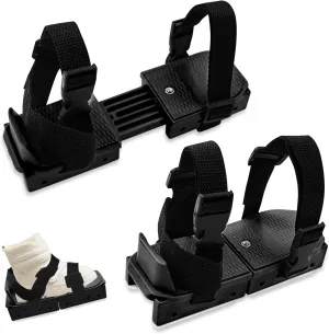 Upgraded Toddler Ice Skates Adjustable Ice Skating Shoes with 3Pcs Hook and Loop Fastener Clip on Straps Kids Ice Skates Double Runner for Girls Boys Children Baby Beginner Junior Skater Training