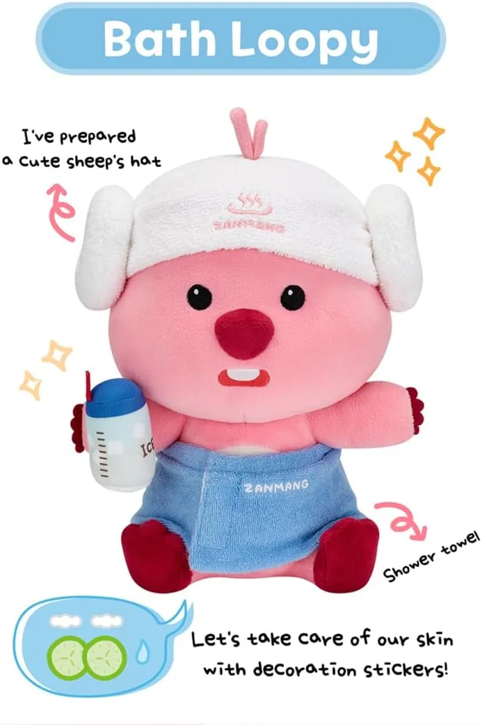Variety Edition Plushdoll 6.7in Cartoon Character - Official Goods, Super Soft Doll, Perfect Collectible Gift for Fans (Bath)