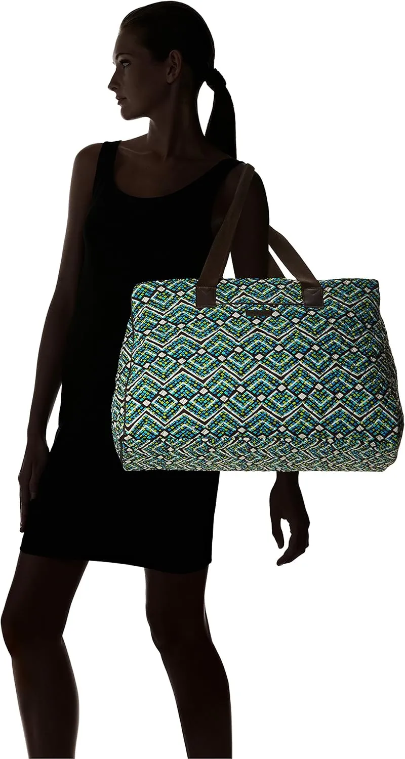 Vera Bradley Women's Cotton Triple Compartment Travel Bag