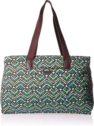 Vera Bradley Women's Cotton Triple Compartment Travel Bag