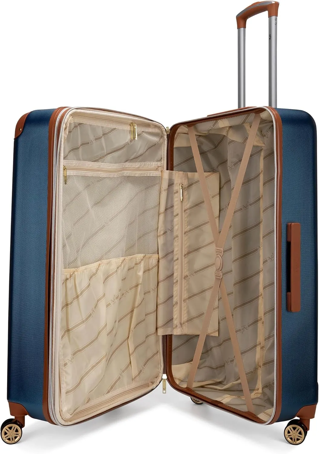 Vintage 3 Piece Expandable Hard Spinner Luggage Set