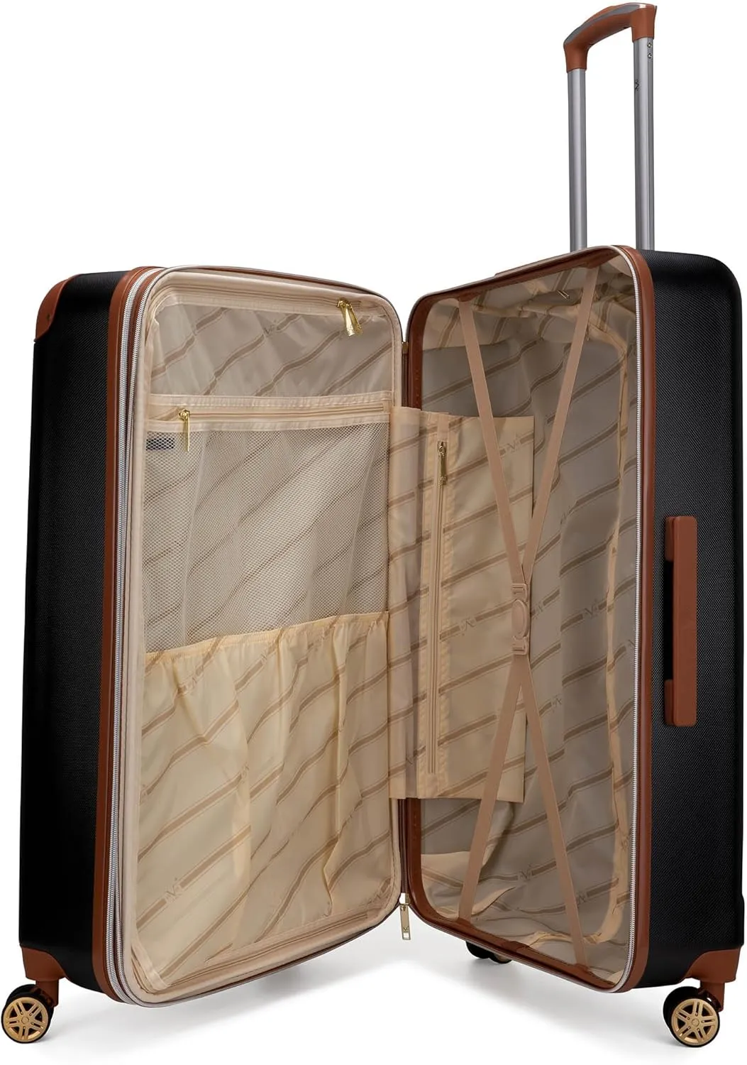 Vintage 3 Piece Expandable Hard Spinner Luggage Set