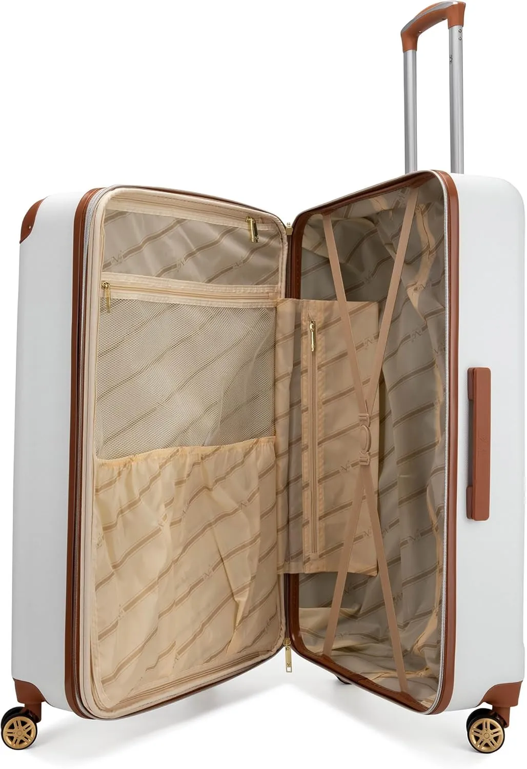 Vintage 3 Piece Expandable Hard Spinner Luggage Set