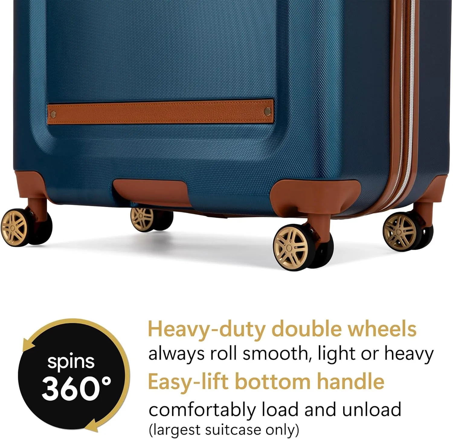 Vintage 3 Piece Expandable Hard Spinner Luggage Set