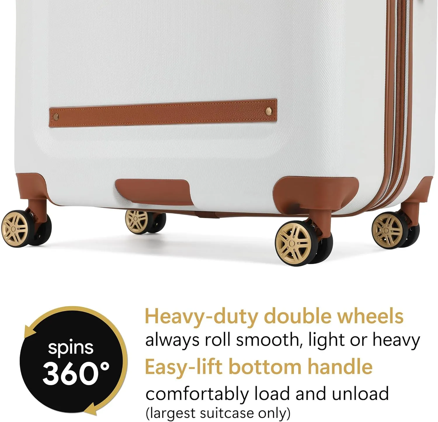Vintage 3 Piece Expandable Hard Spinner Luggage Set