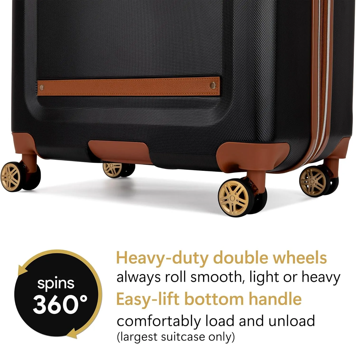 Vintage 3 Piece Expandable Hard Spinner Luggage Set