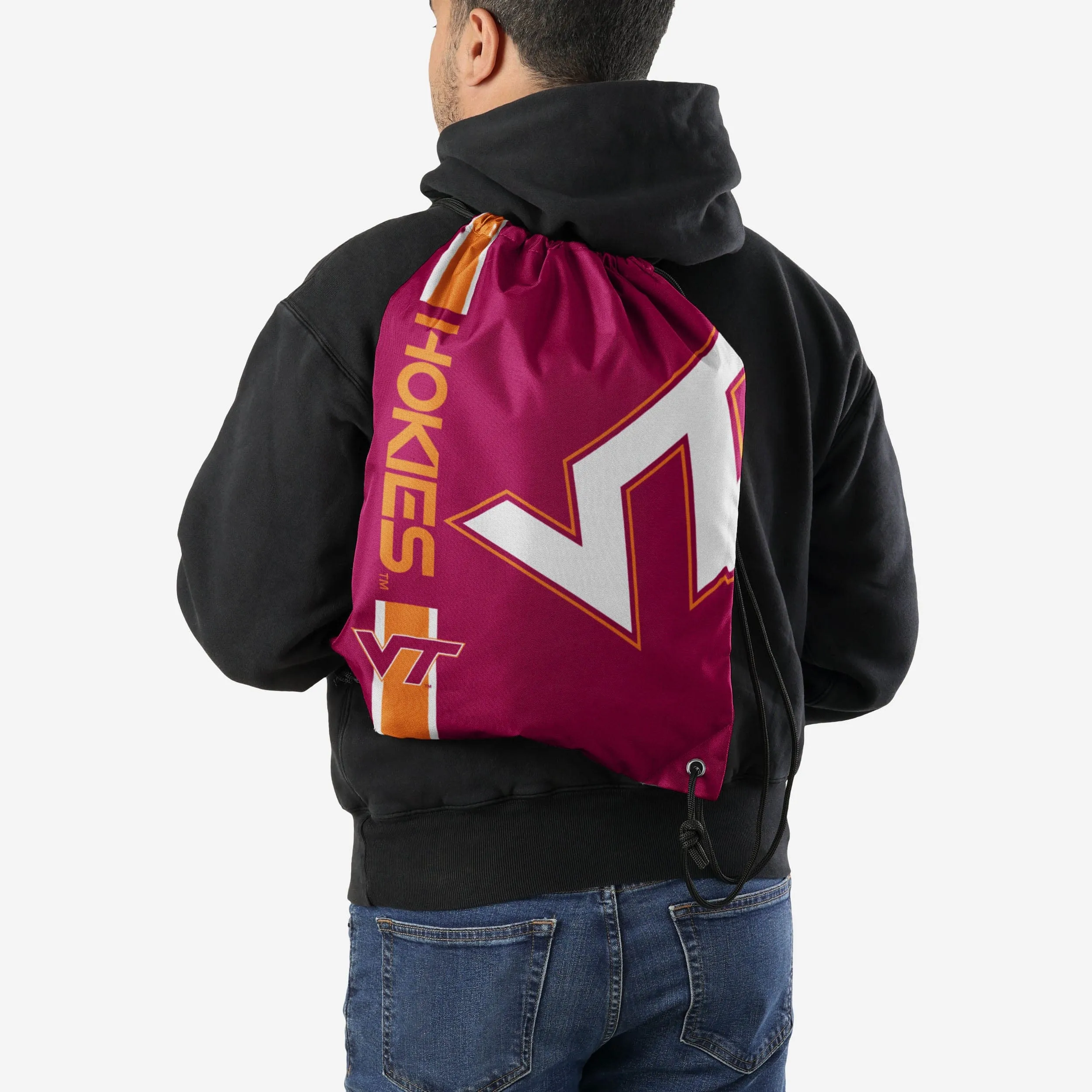 Virginia Tech Hokies Big Logo Drawstring Backpack