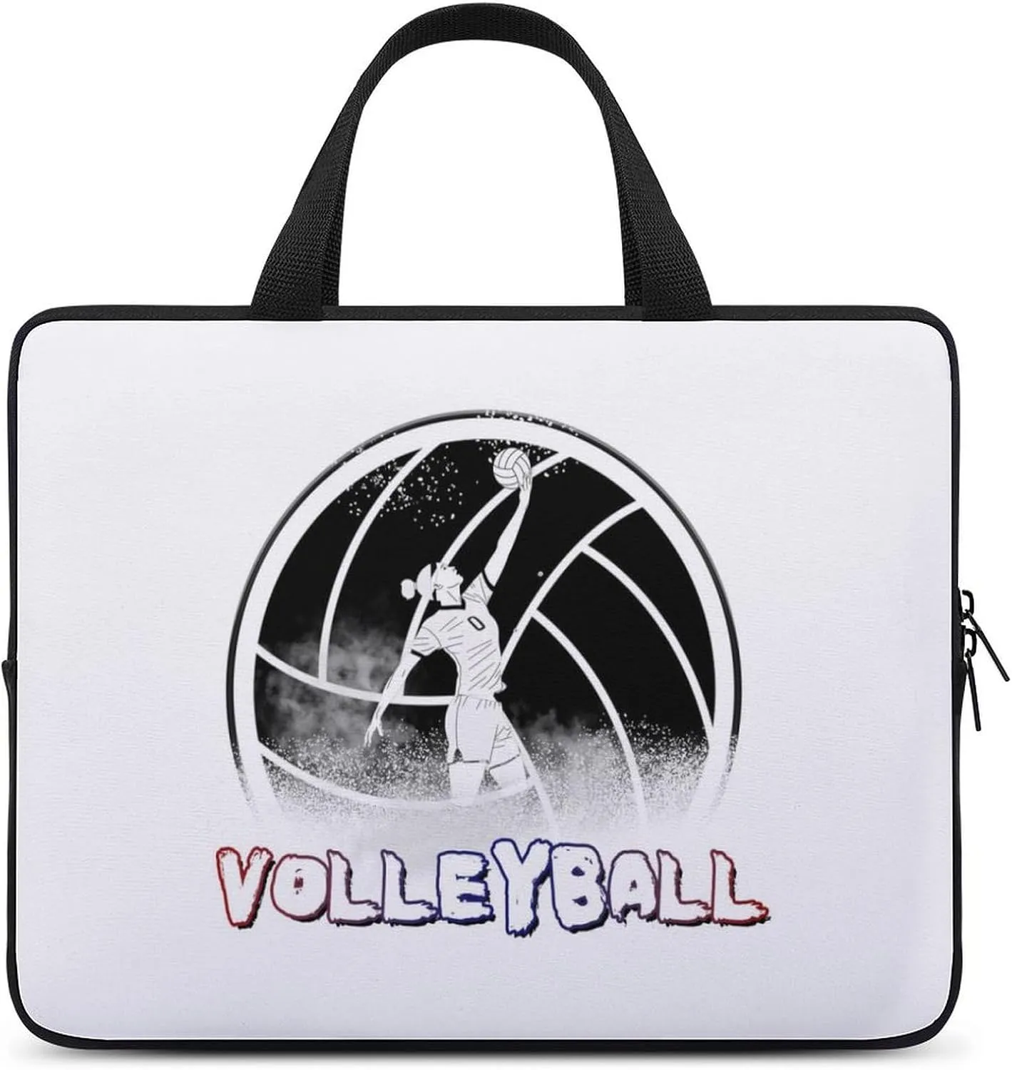 Volleyball Pellets Female Player Laptop Bag Laptop Case Computer Messenger Bag with Adjustable Shoulder Strap