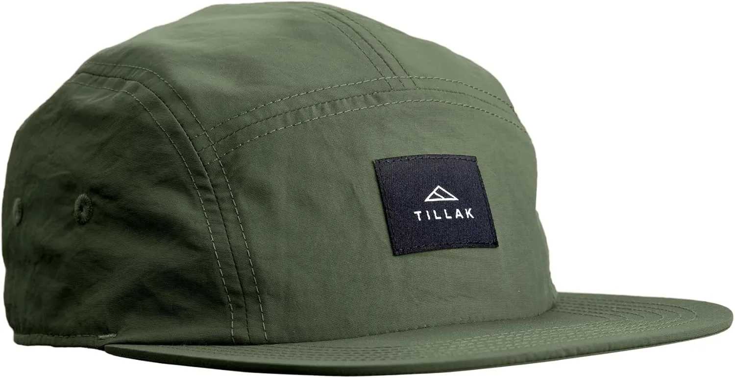 Wallowa Camp Hat, Lightweight Nylon 5 Panel Cap with Snap Closure