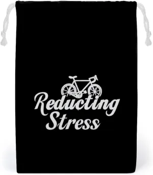 Weapon of Stress Reduction Biking Drawstring Gift Bags Double-Sided Printing Wedding Candy Bag Birthday Party 20 * 25cm