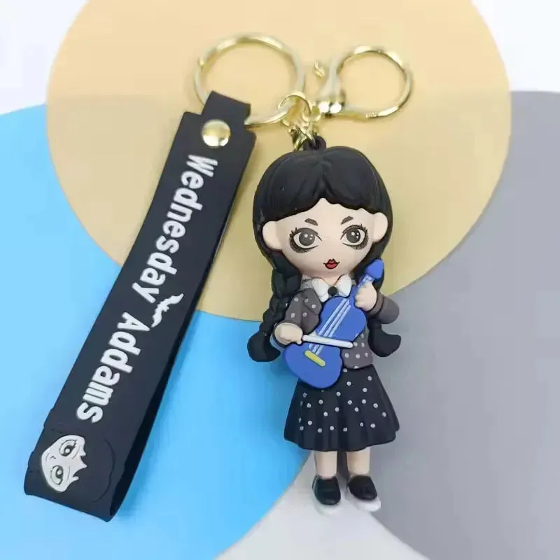 Wednesday Addams Spooky Keychain