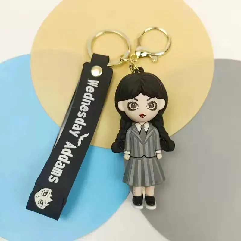 Wednesday Addams Spooky Keychain