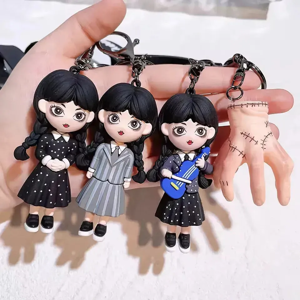 Wednesday Addams Spooky Keychain