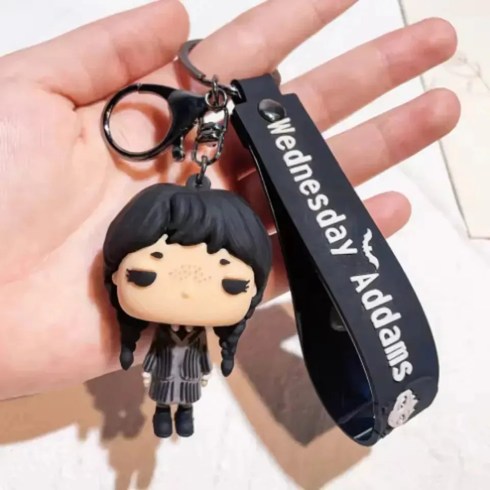 Wednesday Addams Spooky Keychain
