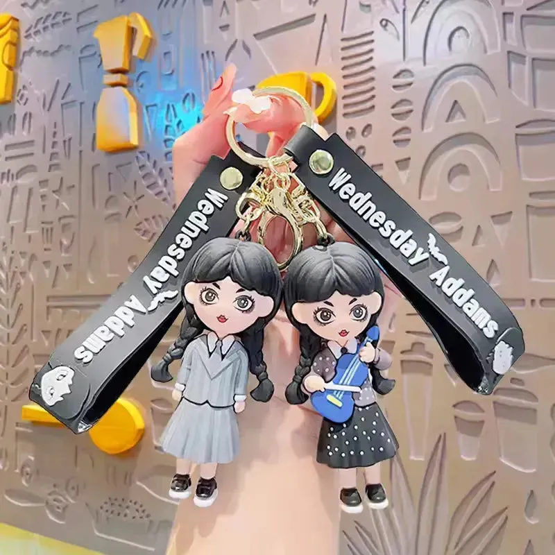 Wednesday Addams Spooky Keychain