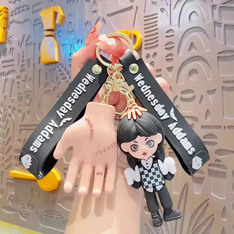 Wednesday Addams Spooky Keychain