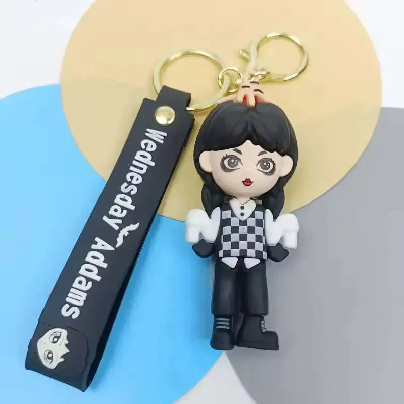 Wednesday Addams Spooky Keychain