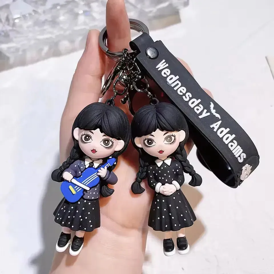 Wednesday Addams Spooky Keychain