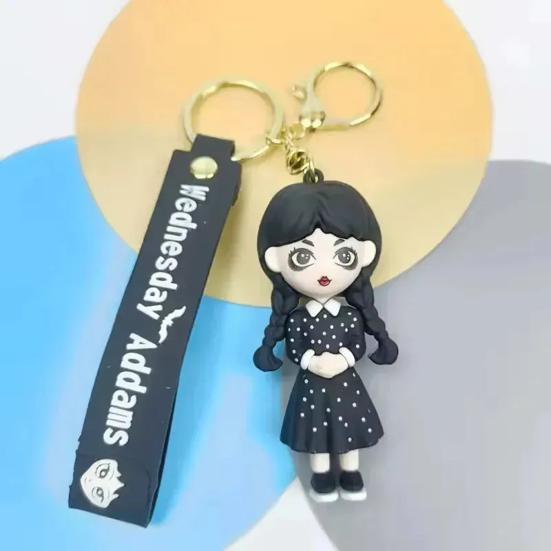 Wednesday Addams Spooky Keychain
