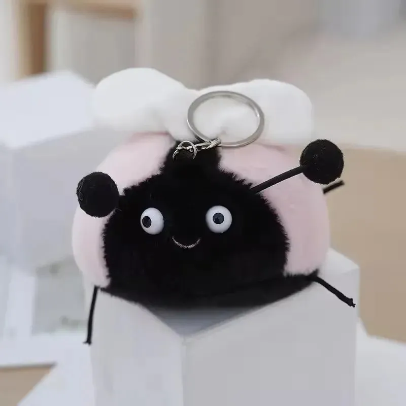 Whimsical Wings Plush Ladybug Keychain