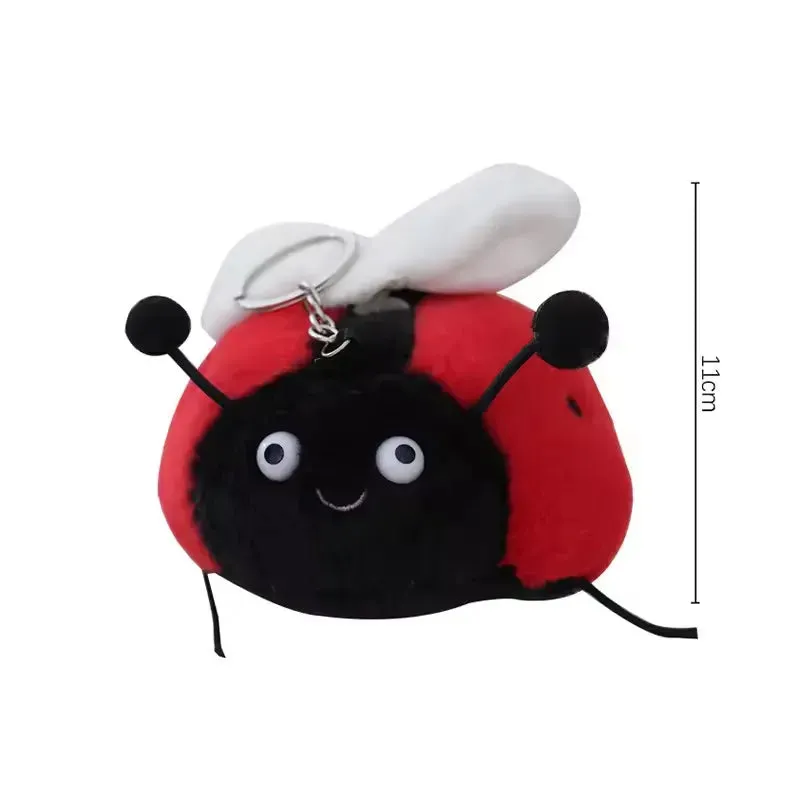Whimsical Wings Plush Ladybug Keychain