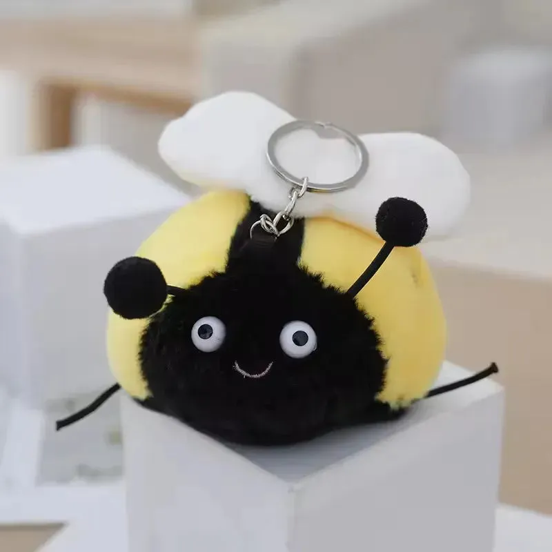 Whimsical Wings Plush Ladybug Keychain