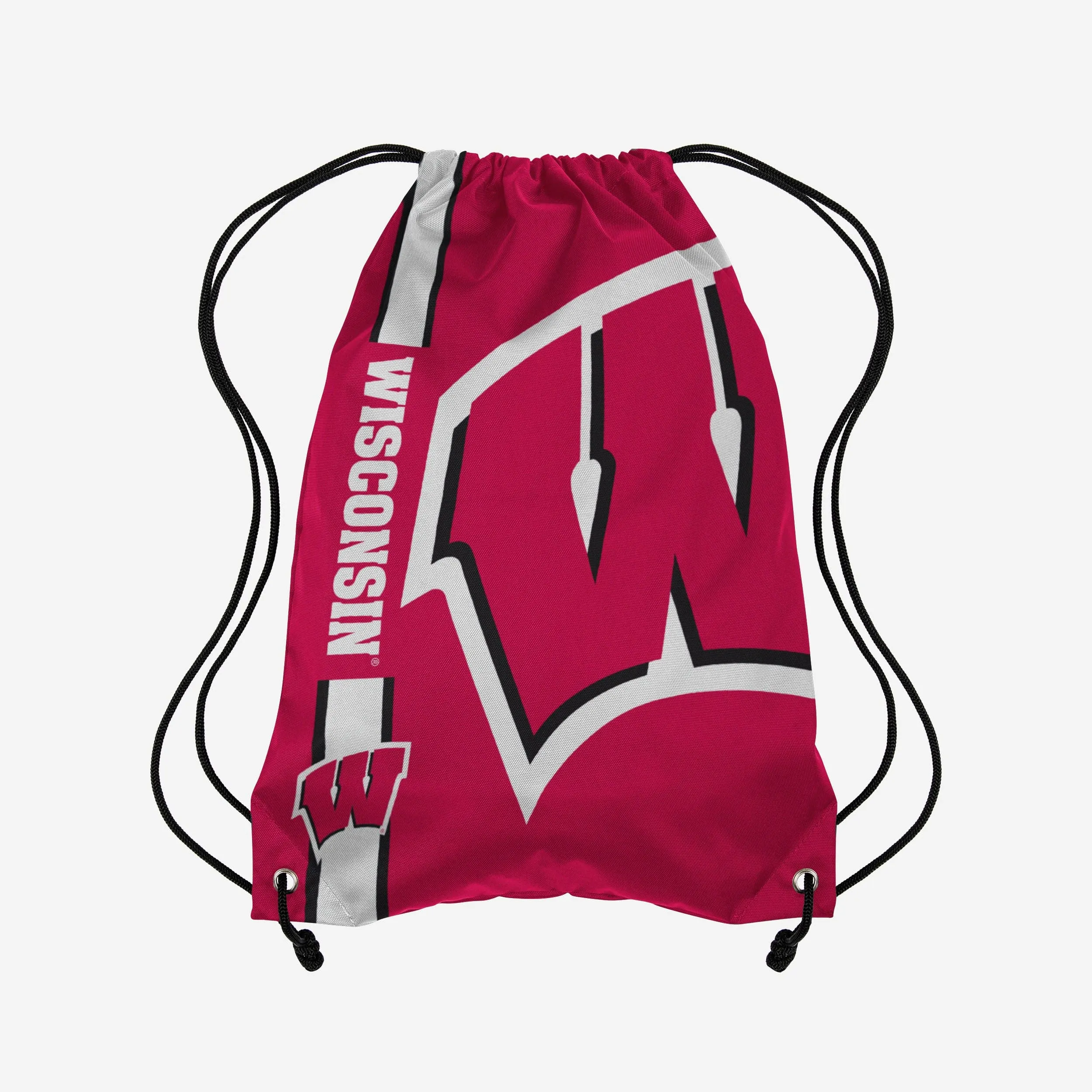 Wisconsin Badgers Big Logo Drawstring Backpack
