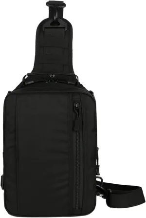 WOBBLO Hiking Daypacks Camouflage Outdoor Bag, One-Shoulder Diagonal Bag, Waterproof Tactical Chest Bag, Multifunctional Four-Purpose Backpack(Black)