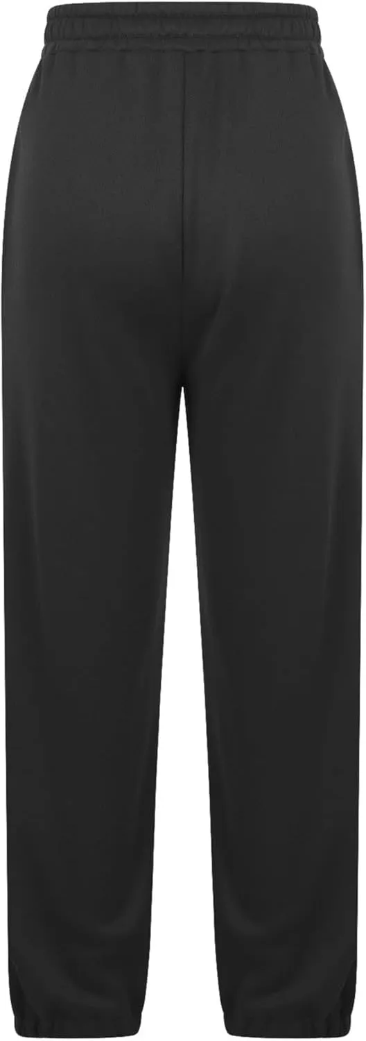 Womens Elastic High Waisted Sweatpants Baggy Athletic Jogger Sweat Pants Y2k Trendy Trousers with Pockets