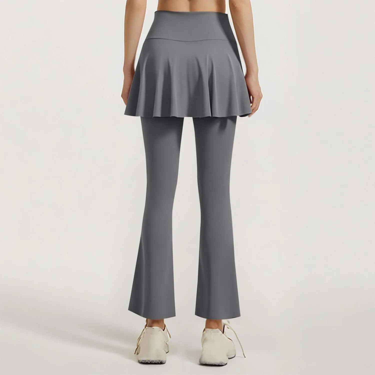 Womens Flare Yoga Pant Casual Stretch Wide Leg Yoga Pants High Waisted Side Drawstring Low Waisted Bootcut Leggings