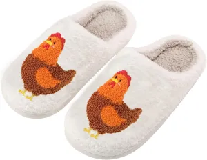 Women's Men's Cute Frog Slippers Fuzzy Memory Foam Kawaii Cartoon Animal Slippers Winter Warm Fluffy Shoes