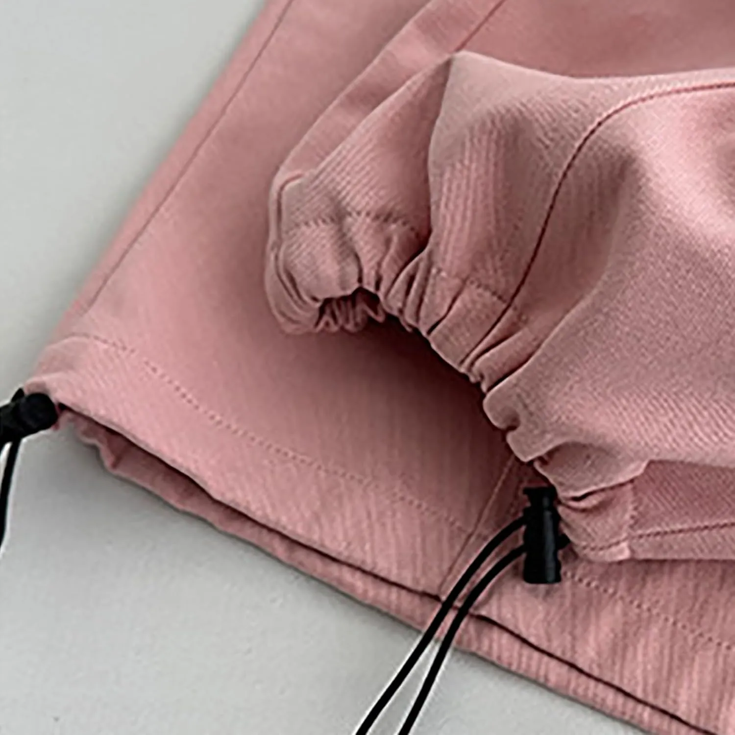 Womens Straight Leg Pants Stirrup Multi Pockets Drawstring Lounge Pants High Waisted Outside Fashion Cargo Wide Pants