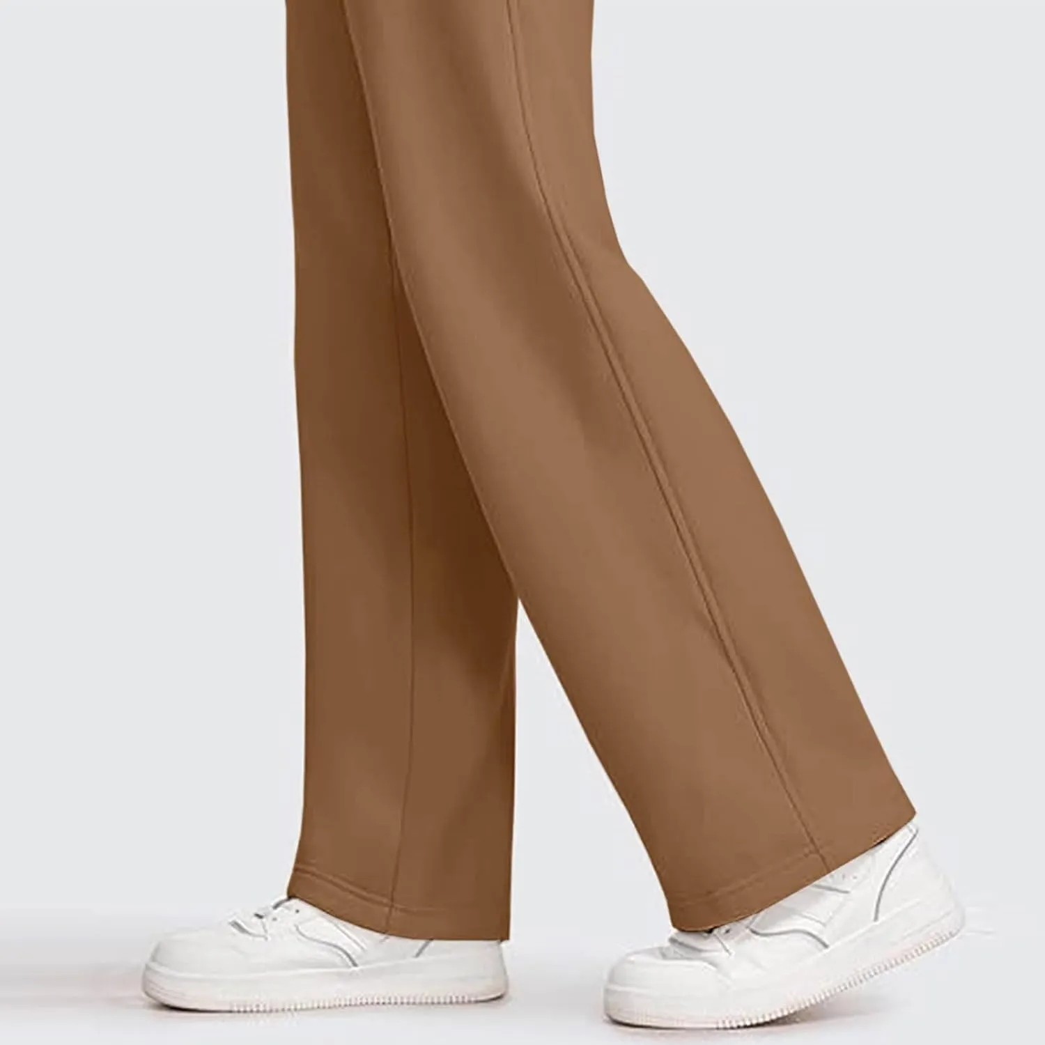 Womens Sweatpants Wide Leg Solid Color Casual Athletic Drawstring Baggy Jogger Straight Leg Trendy Pants with Pocket
