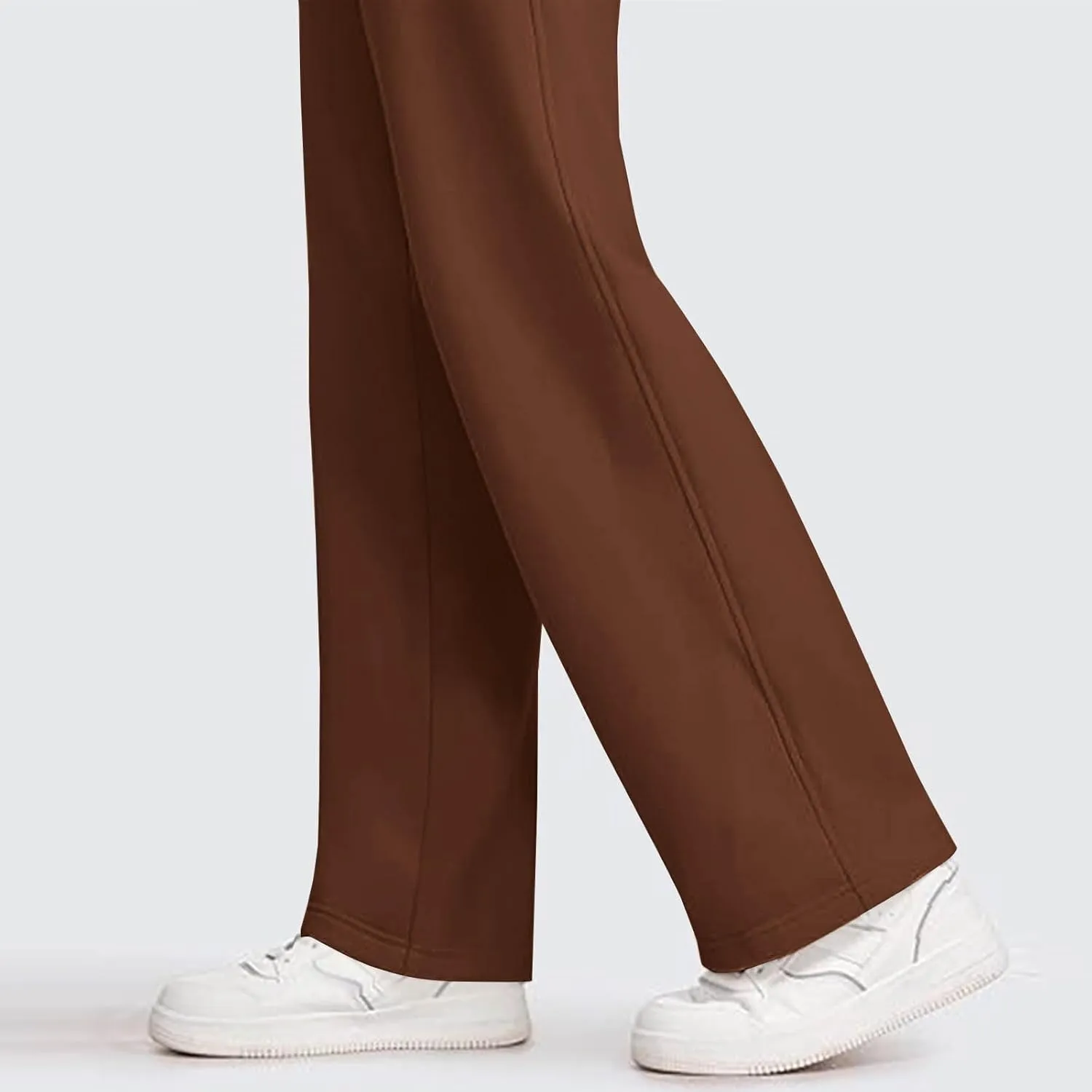 Womens Sweatpants Wide Leg Solid Color Casual Athletic Drawstring Baggy Jogger Straight Leg Trendy Pants with Pocket