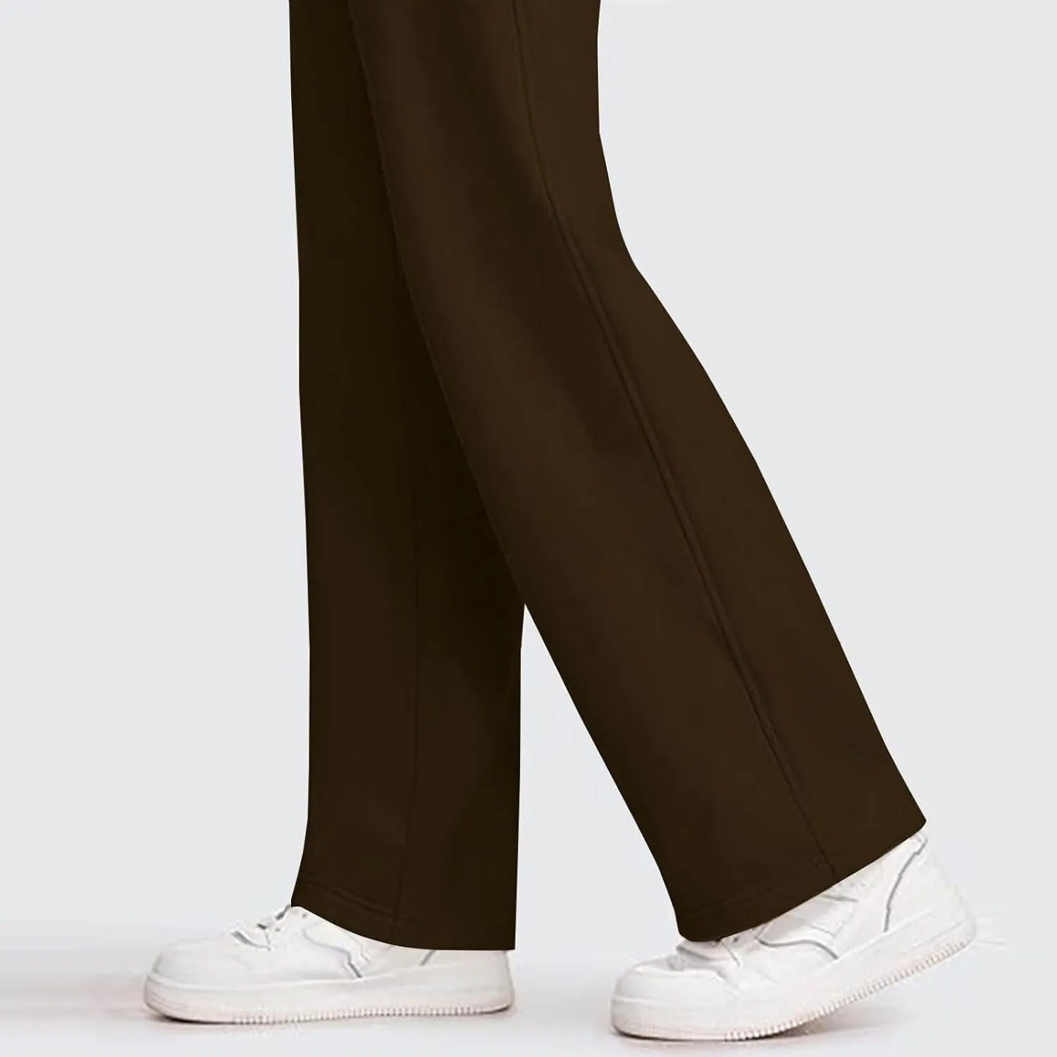 Womens Sweatpants Wide Leg Solid Color Casual Athletic Drawstring Baggy Jogger Straight Leg Trendy Pants with Pocket